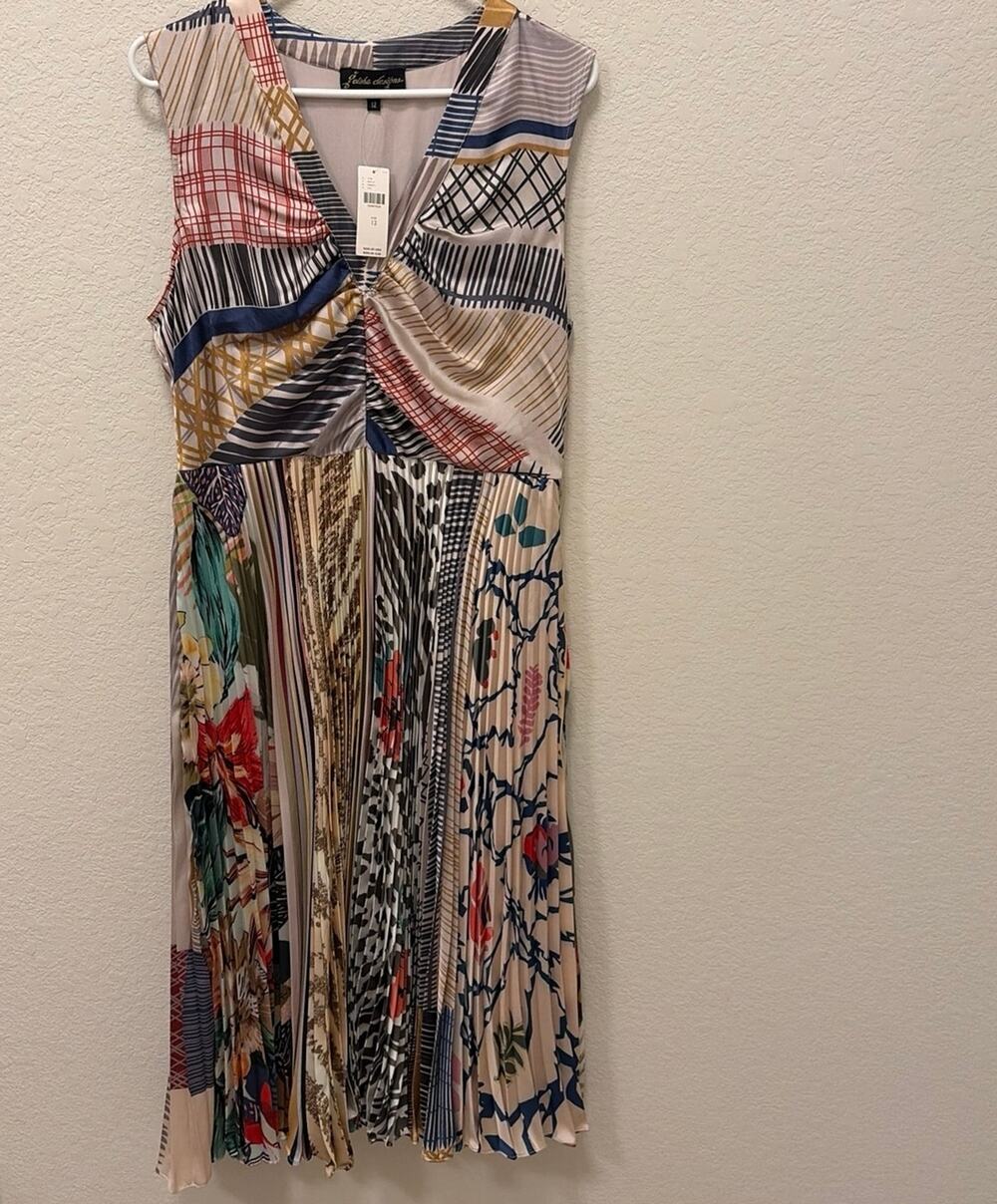 Anthropologie Geisha Designs Jacinta Pleated Dress